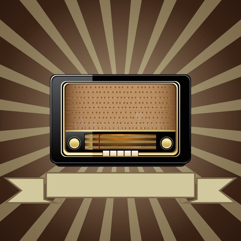 Download Radio, Retro Radio, Vintage Radio. Royalty-Free Vector