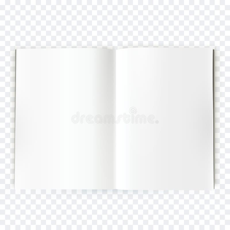 Vector Open Blank Magazine Spread Stock Illustration ...