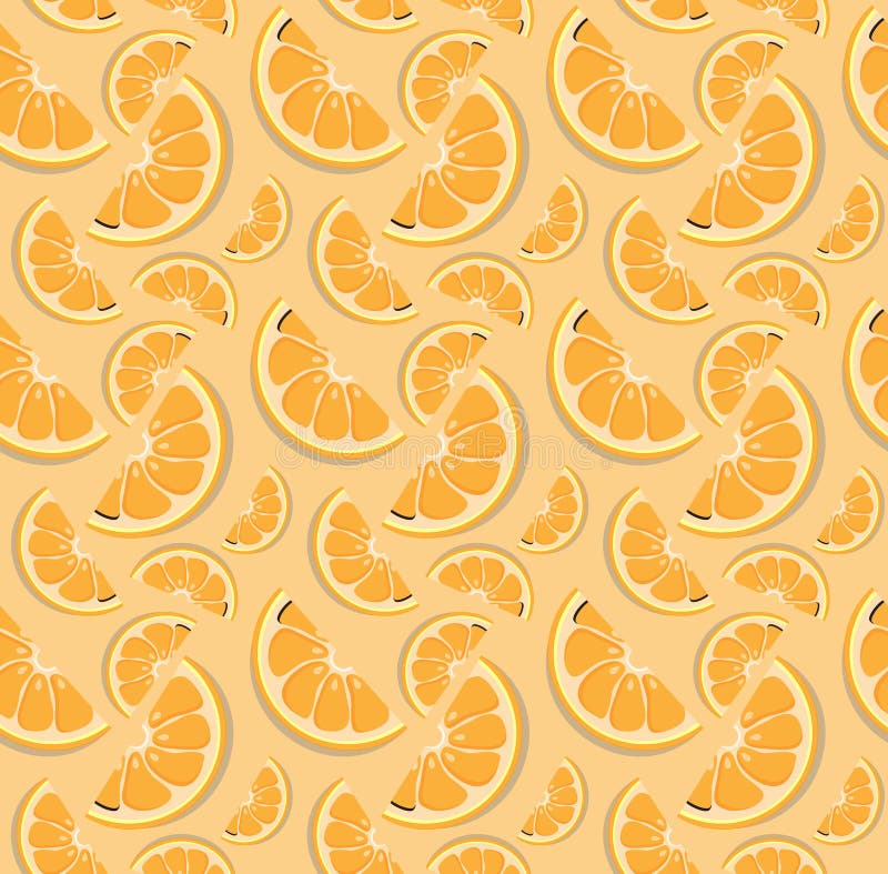 Vector orange pattern. royalty free illustration