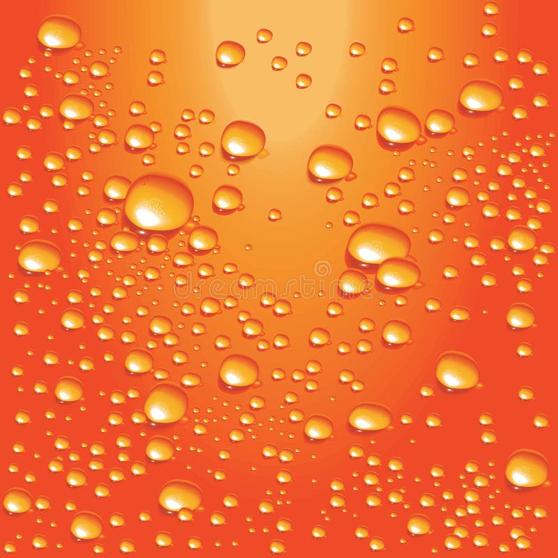Vector Orange Water Bubbles Stock Vector Illustration of freeze