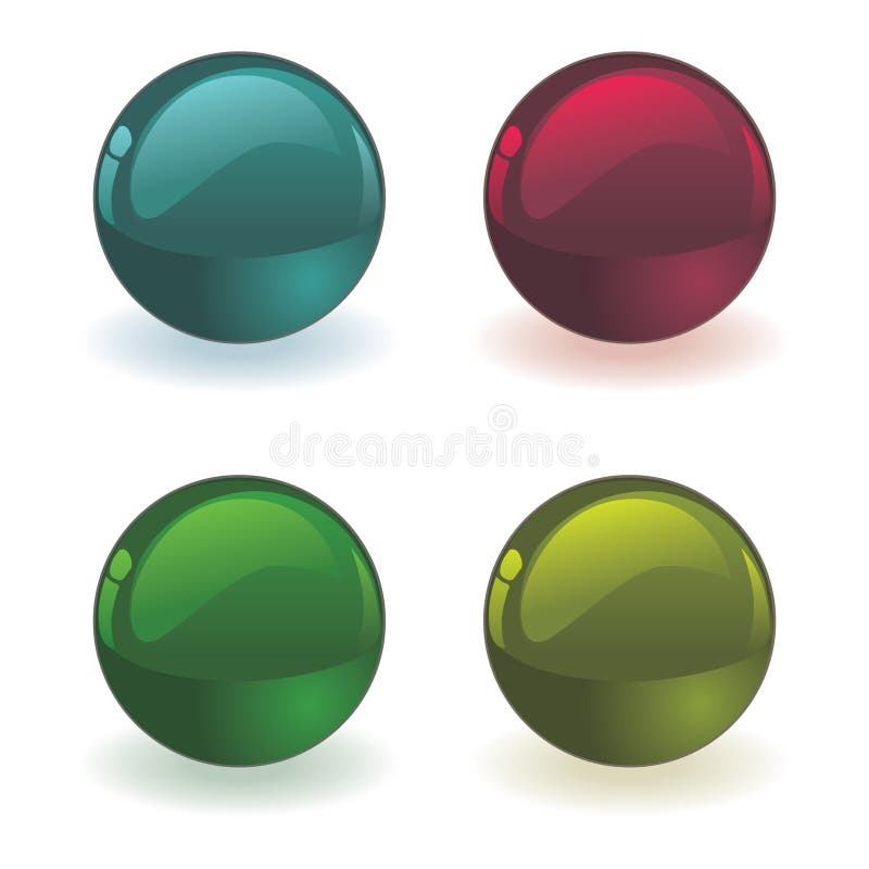 Vector orb Button vector illustration