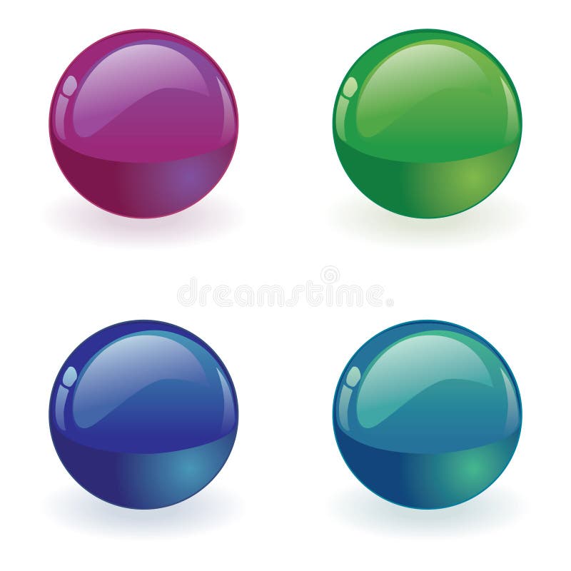 Vector orb Button vector illustration