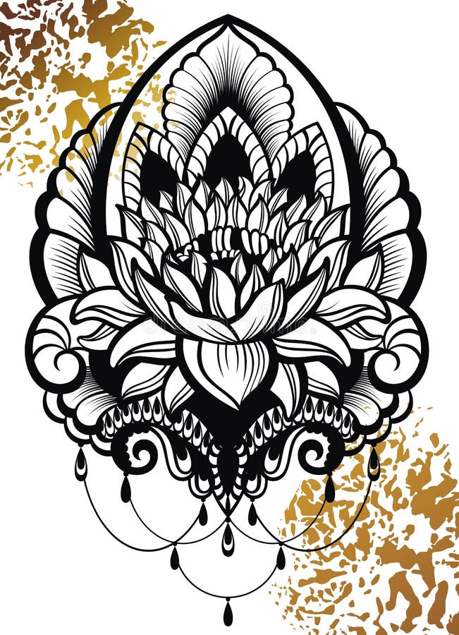 Lotus ornamental tattoo by Compulsiva Tattoo | Post 23776