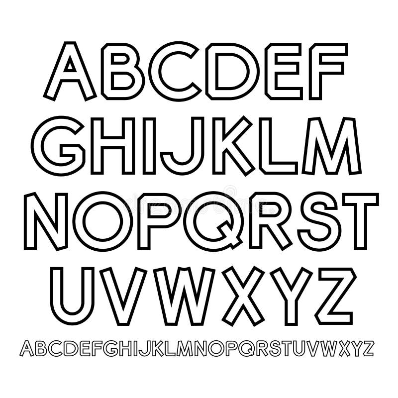 outline font outline font