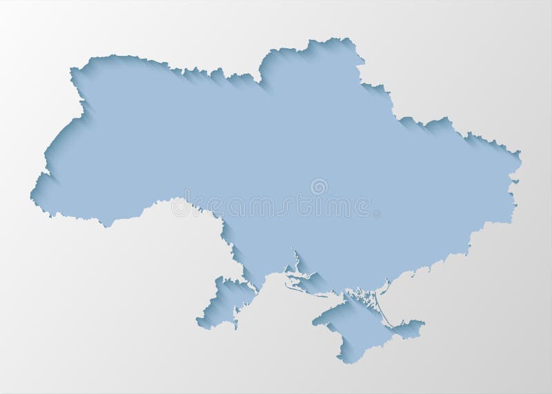 Vector Map Ukraine from Piece Puzzle, Jigsaw Stock Vector