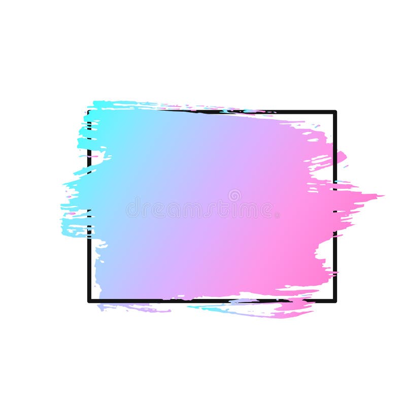 Craft label brush stroke backgrounds paints Vector Image