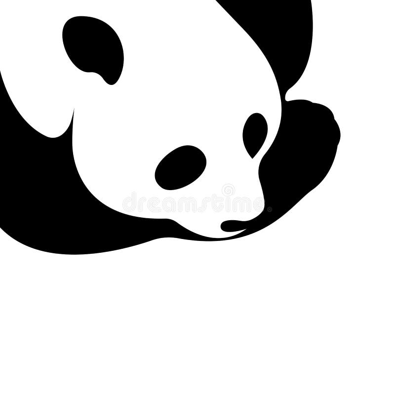 Vector of a panda design on a white background. royalty free illustration Vector of a panda design on a white background. royalty free illustration