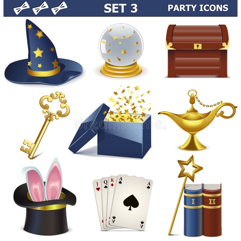 Vector Party Icons Set 3