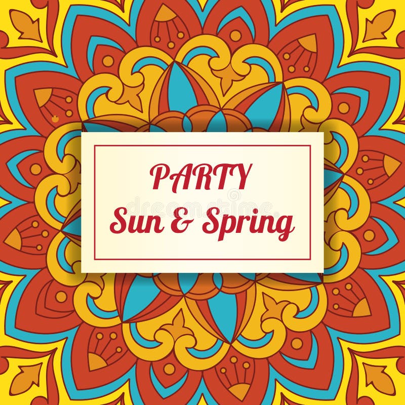Vector Party Invitation Template Stock Vector - Illustration of nature