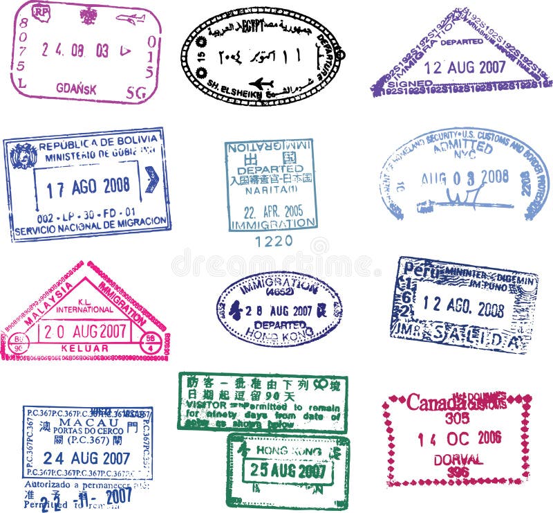 passport stamps