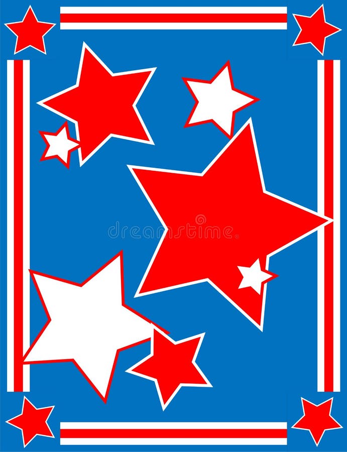 Vector Patriotic Star Background stock illustration Vector Patriotic Star Background stock illustration