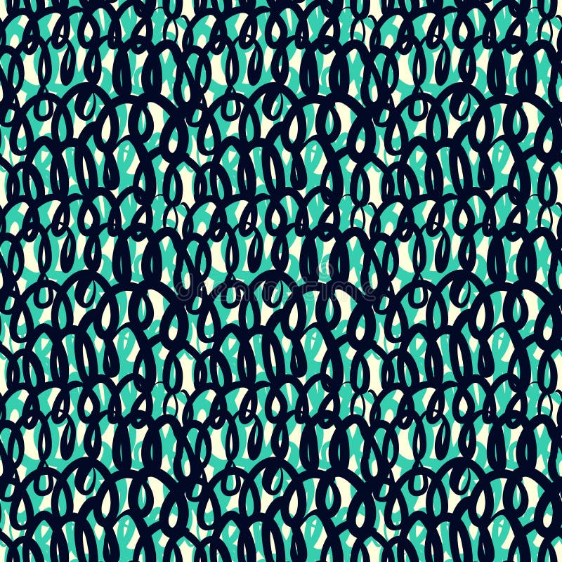 Vector pattern with loose treads and loops.