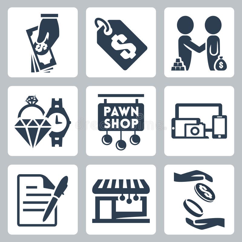 Appearance pawnshop icon outline Royalty Free Vector Image