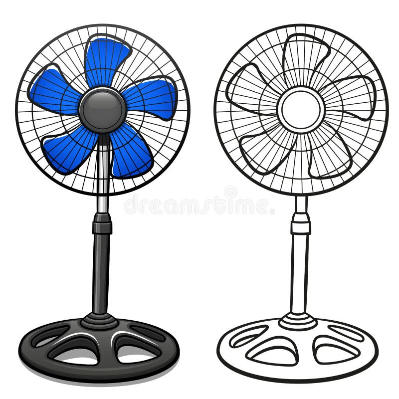 Vector Pedestal Fan Cartoon Isolated Stock Vector - Illustration of drawing, wind: 186922157 Vector Pedestal Fan Cartoon Isolated Stock Vector - Illustration of drawing, wind: 186922157