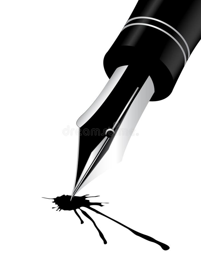 Vector pen isolated