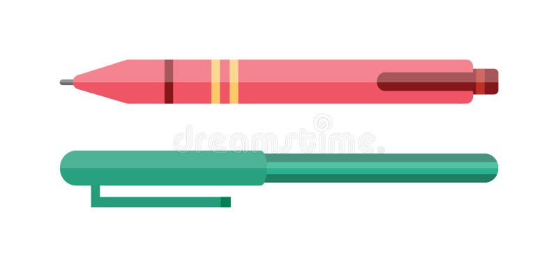 Vector Pen Vector Illustration Stock Vector - Illustration of paint
