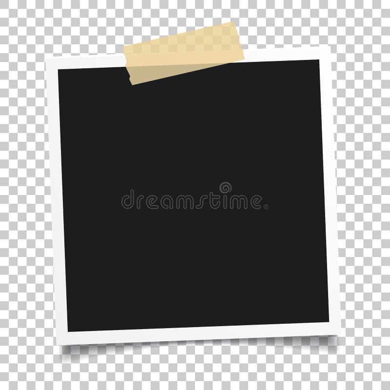 Vector Photo Frame.Set of Realistic Paper Instant Photograph.Template