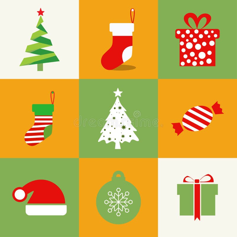 Vector pictogramă Crăciun fericit royalty free illustration