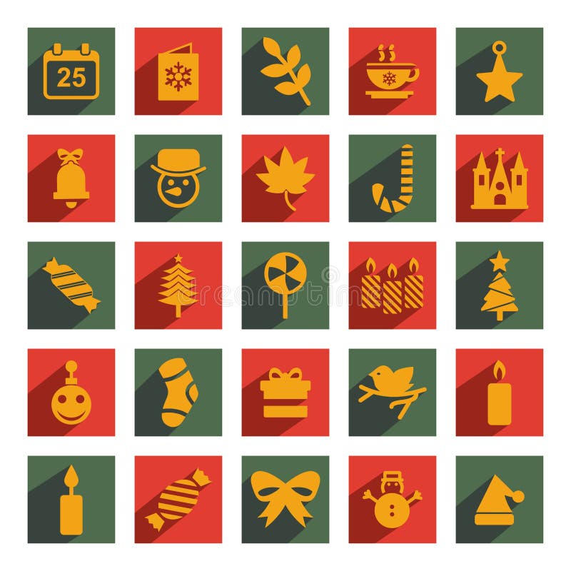 Vector pictogramă Crăciun fericit royalty free illustration
