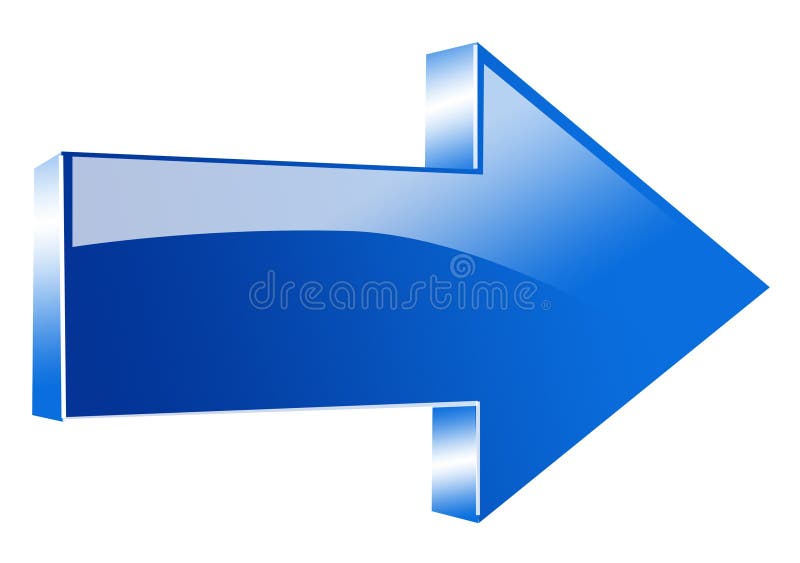 Coloured Blue Arrow illustration. Coloured Blue Arrow illustration