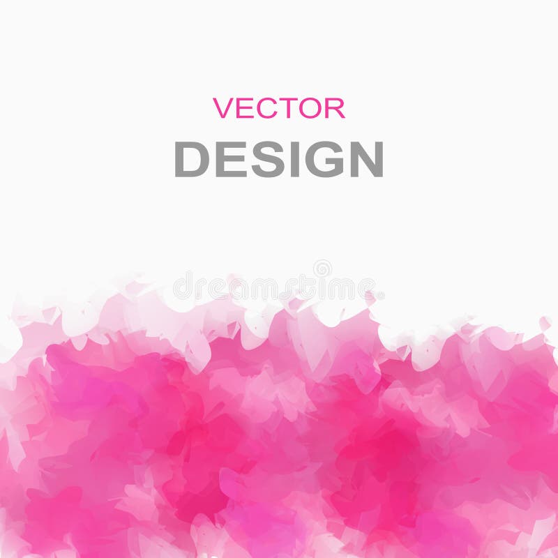 Vector pink watercolour background. Watercolor texture. Decoration design element. Textured backdrop. stock illustration Vector pink watercolour background. Watercolor texture. Decoration design element. Textured backdrop. stock illustration