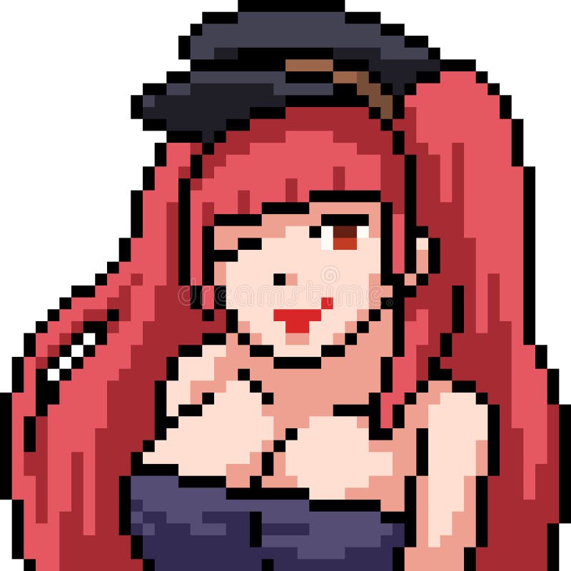 minecraft pixel art anime girl