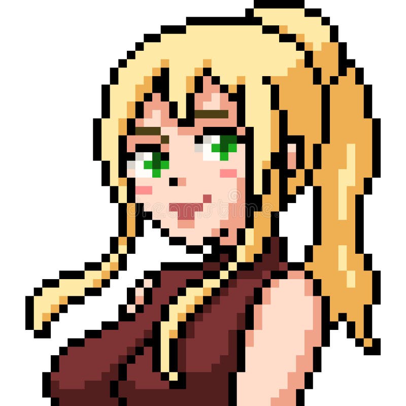 Pixel Art Easy Anime