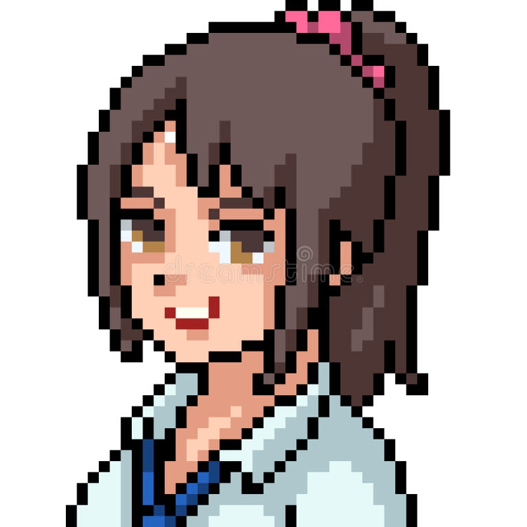 Anime Pixel Head Stock Illustrations – 248 Anime Pixel Head Stock ...