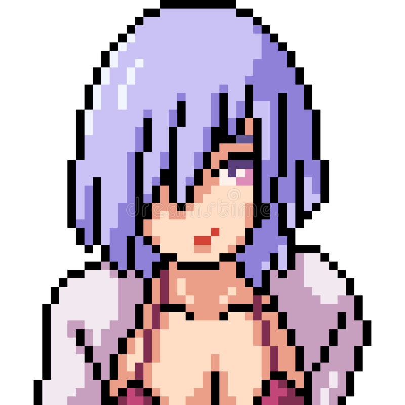 minecraft pixel art anime girl