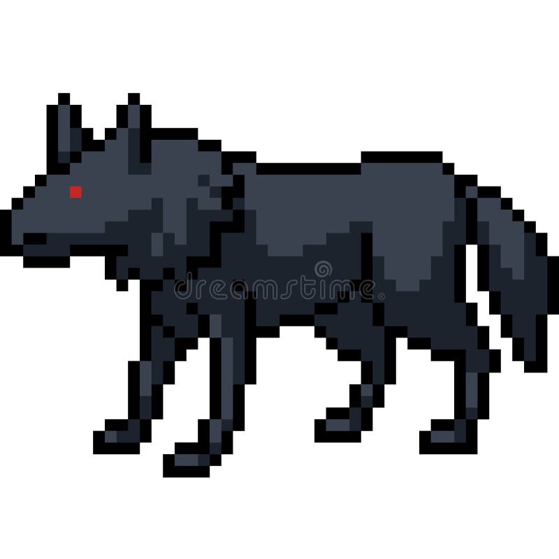 Featured image of post 2D Pixel Art Wolf : Inspired by minecraft, pixel art, gaming stretched canvas, acrylic, enamel finish delivery dates vary based on queue and order volume.