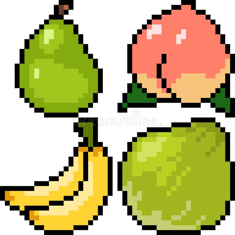 Pixel Art Fruit Stock Illustrations – 2,022 Pixel Art Fruit Stock  Illustrations, Vectors & Clipart - Dreamstime