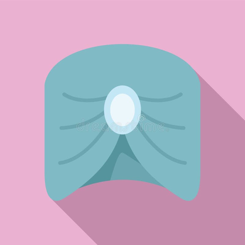 Vector plano del icono del turbante de cabeza. casco indio ilustración del vector