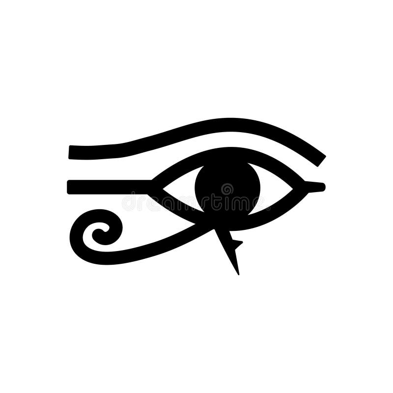 Vector plat egiptean vechi faraon royalty free illustration