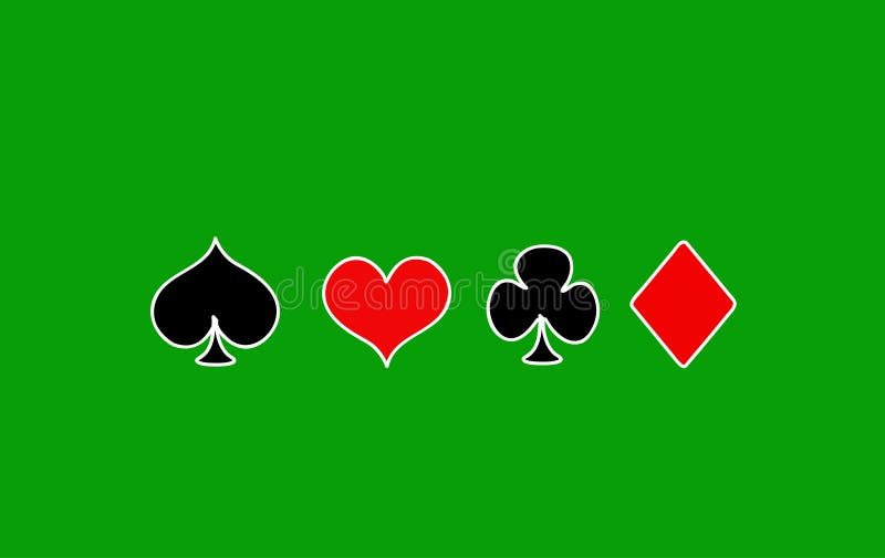 Vector Playing Card Suit Icon Symbol royalty free illustration