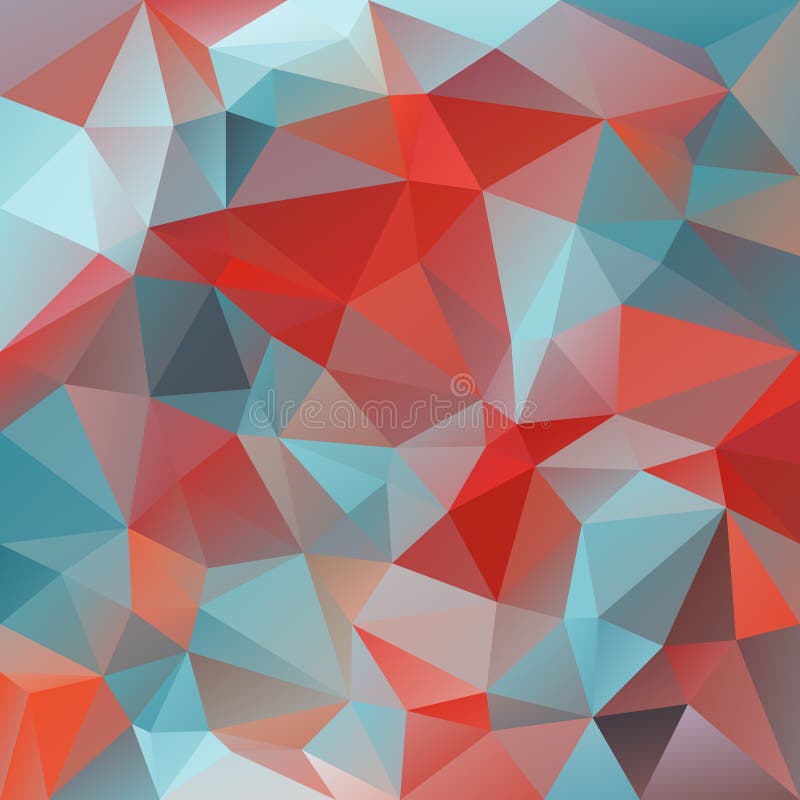 Vector polygon background with irregular tessellations pattern - triangular design in bright colors royalty free illustration