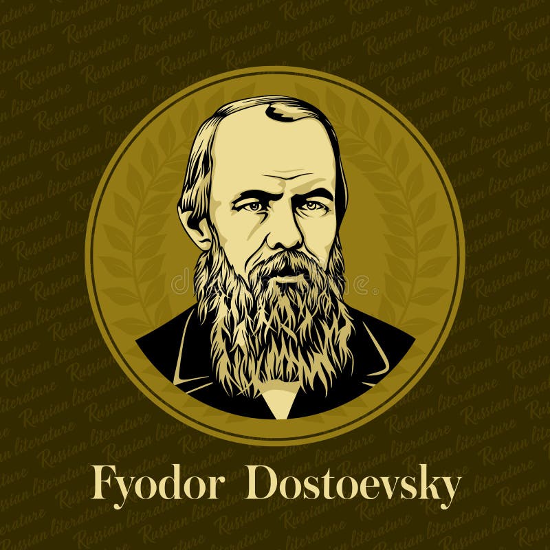 Vector portrait of a Russian writer. Fyodor Mikhailovich Dostoevsky 1821-1881 was a Russian novelist, philosopher, short story writer, essayist, and journalist.