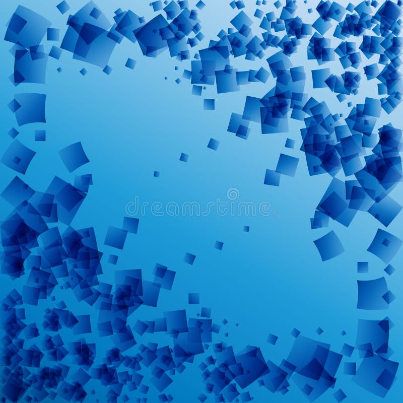 Vector postcard from blue rhombuses on a blue background in a ma stock illustration Vector postcard from blue rhombuses on a blue background in a ma stock illustration