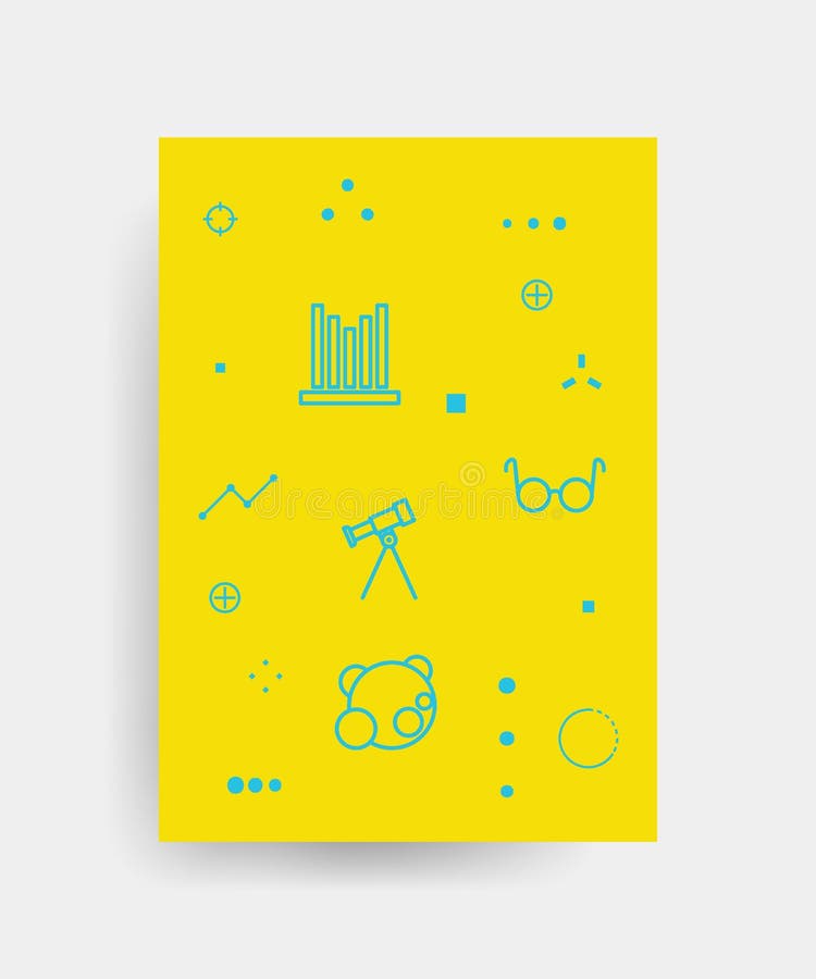 Vector poster design for Back to school with high detailed illustrations. Wrinkled paper, school supplies icons royalty free illustration Vector poster design for Back to school with high detailed illustrations. Wrinkled paper, school supplies icons royalty free illustration