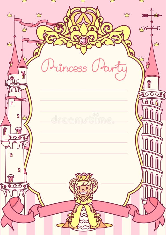 Princess Party Invitation Template Free from thumbs.dreamstime.com