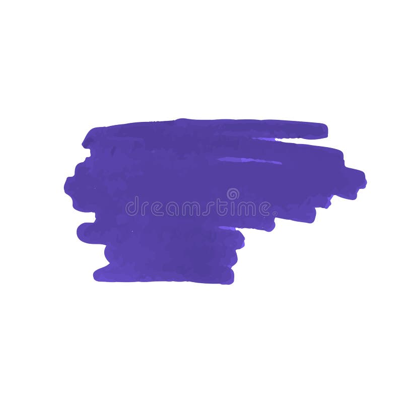 Vector Purple Highlighter Stroke Isolated. Stock Vector Illustration