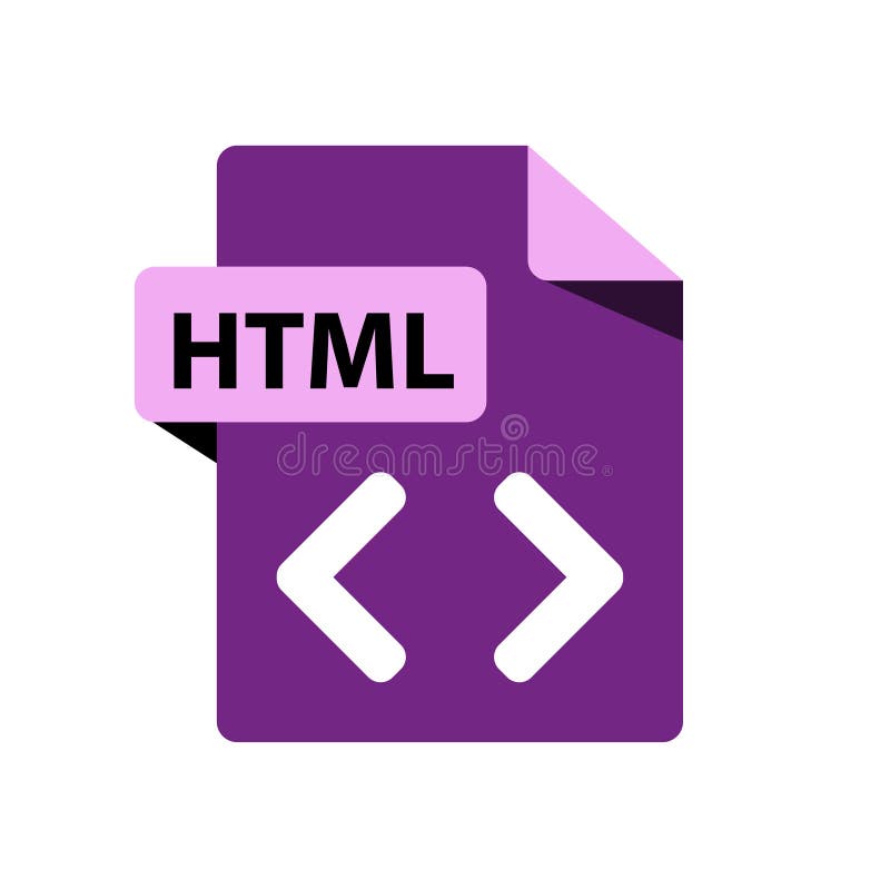 Download Vector Purple Icon HTML. File Format Extensions Icon ...