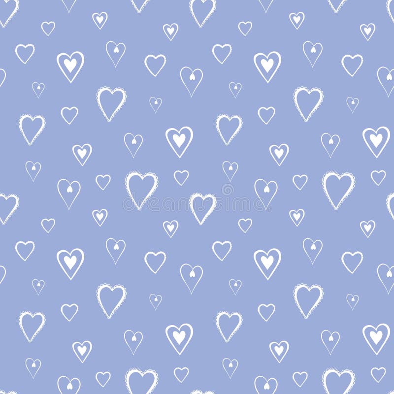 Heart Background Pattern, Cute Vector Seamless Repeat Design Ideal for ...
