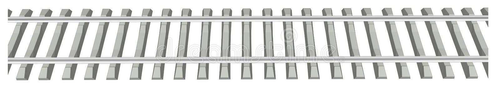 rails with wooden sleepers vector illustration 516401 Vector Art