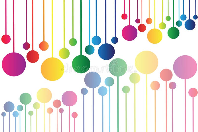 Vector rainbow background stock illustration
