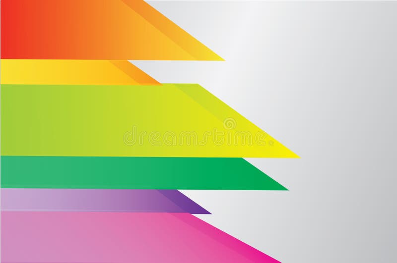 Vector rainbow geometric backgrond stock illustration