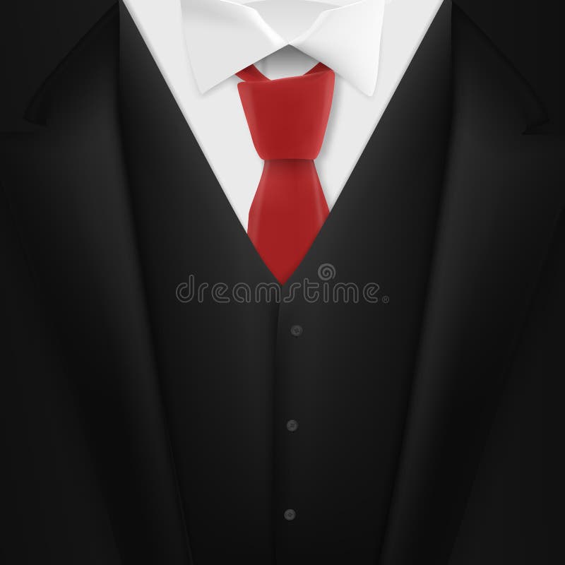 Coat And Tie PNG Picture, Red Tie And Black Coat Mens Suit, Business Suit,  Suit, Clothes PNG Image For Free Download