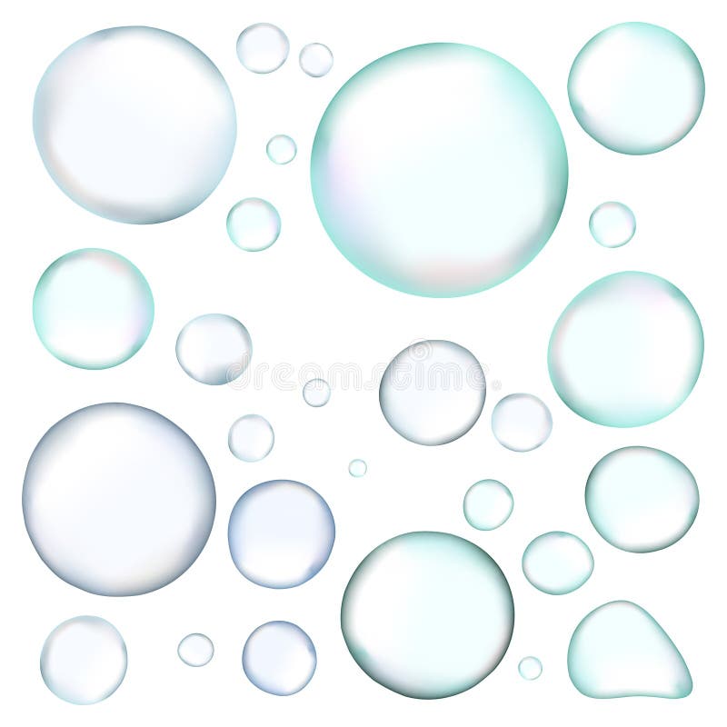 Vector realistic bubbles stock vector. Illustration of colorful 14675834