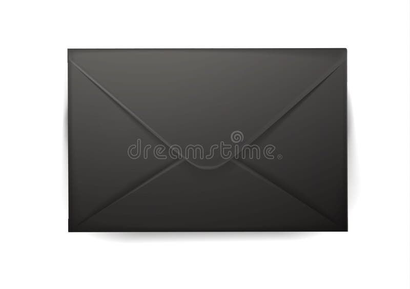 Vector Realistic 3d Envelope, Post Letter Cover Stock Vector Illustration of corporate, front