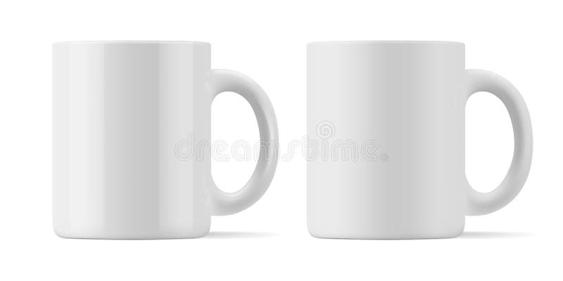 Download Vector Realistic Mockup Of Matte And Glossy Mug For Drinks Stock Vector Illustration Of Layout Mock 199607412