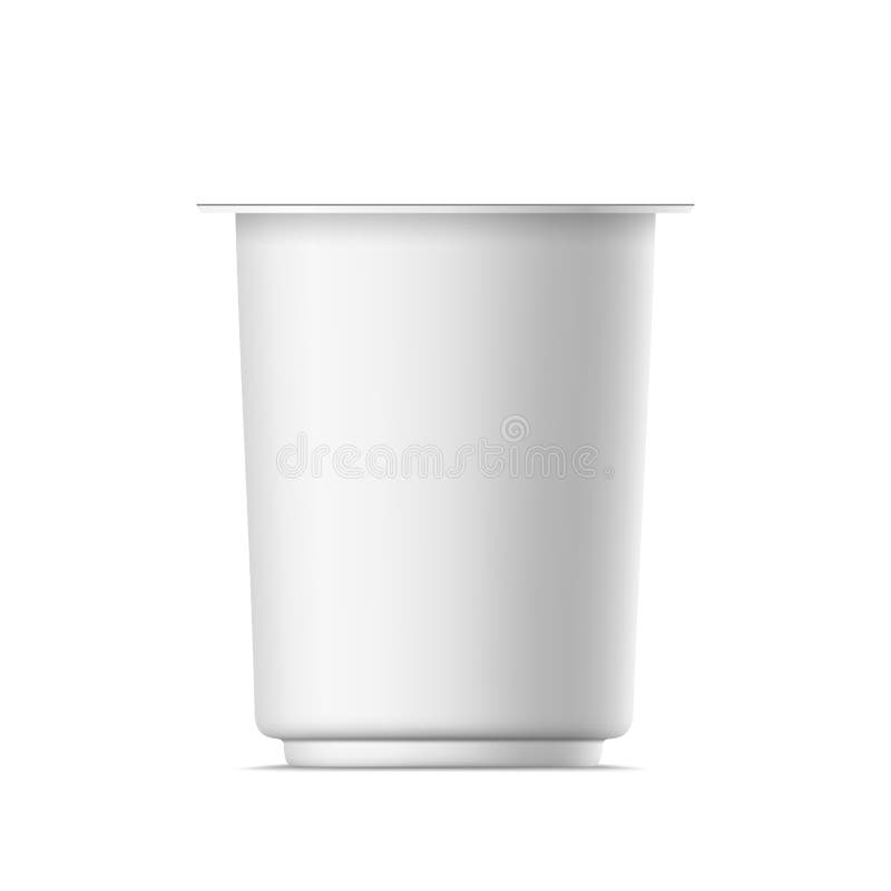 Vector realistic yogurt package stock illustration Vector realistic yogurt package stock illustration